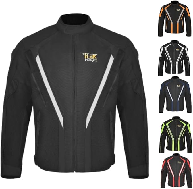 Adventure Touring Motorcycle Jacket For Men & Women Enduro Biker Textile Riding Gear CE Armored