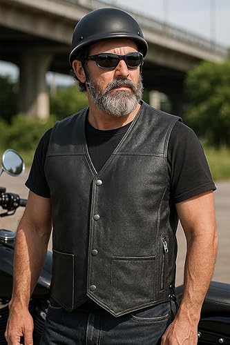 Armored Motorcycle Riding Vest for Men – CE-Approved Sleeveless Biker Jacket