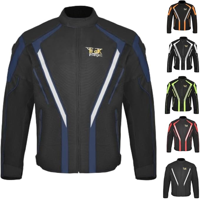 Adventure Touring Motorcycle Jacket For Men & Women Enduro Biker Textile Riding Gear CE Armored