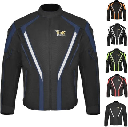 Adventure Touring Motorcycle Jacket For Men & Women Enduro Biker Textile Riding Gear CE Armored