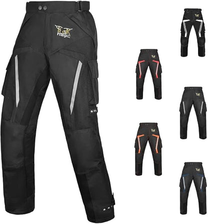 Summer Motorcycle Pants for Men with CE Armor | Adjustable Fit and Waterproof Shell,with Armor for Touring and Dirt Bike Use