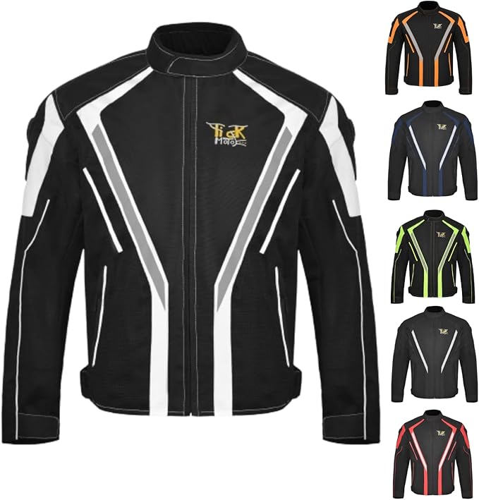 Adventure Touring Motorcycle Jacket For Men & Women Enduro Biker Textile Riding Gear CE Armored