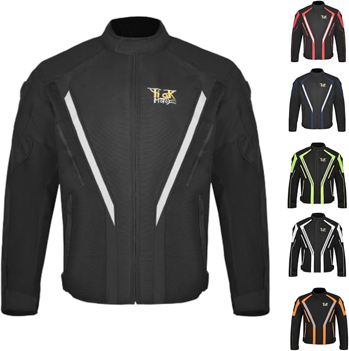 Adventure Touring Motorcycle Jacket For Men & Women Enduro Biker Textile Riding Gear CE Armored