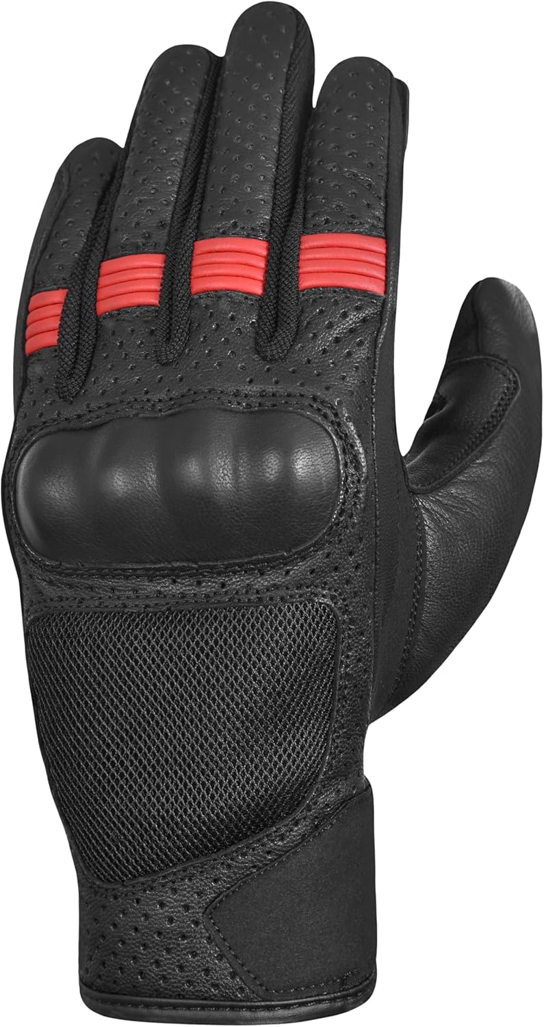 Motorcycle Gloves for Men and Women – Hard Knuckle Biker Gloves with Touchscreen Compatibility, Breathable Mesh, Anti-Slip Grip – Riding Gloves for Motorcycles, Dirt Bikes