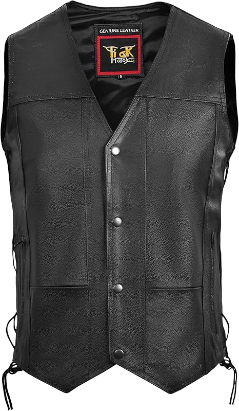 Armored Motorcycle Riding Vest for Men – CE-Approved Sleeveless Biker Jacket