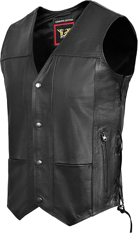 Armored Motorcycle Riding Vest for Men – CE-Approved Sleeveless Biker Jacket