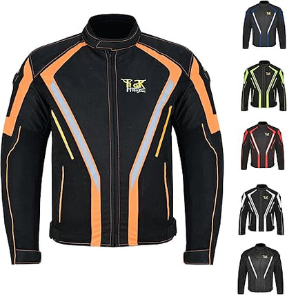 Adventure Touring Motorcycle Jacket For Men & Women Enduro Biker Textile Riding Gear CE Armored