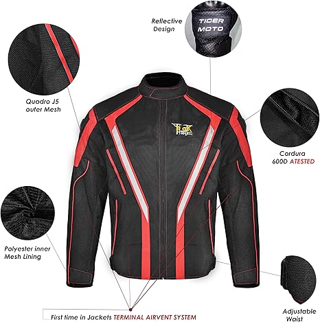 Adventure Touring Motorcycle Jacket For Men & Women Enduro Biker Textile Riding Gear CE Armored