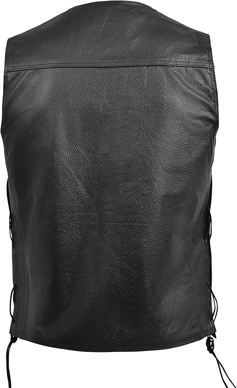 Armored Motorcycle Riding Vest for Men – CE-Approved Sleeveless Biker Jacket