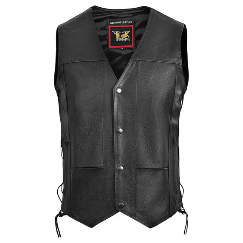 Armored Motorcycle Riding Vest for Men – CE-Approved Sleeveless Biker Jacket
